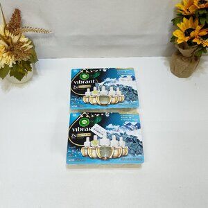 Air Wick Vibrant Oil Refill Limited Edition Glistening Snow Frosted Mint 2 Packs